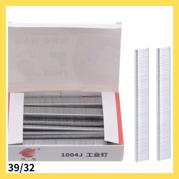 値下げ歓迎!1004Jナロークラウンステープル 4 mm U字形 亜鉛 2160個