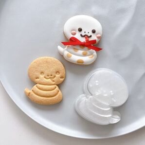 【クッキー型】 巳 干支 正月 蛇 ヘビ へび アイシング アイシングクッキー