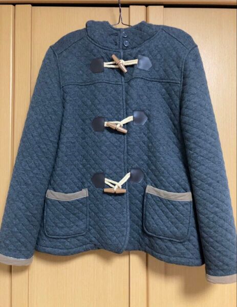 【ダッフルコート】グレー ショート丈