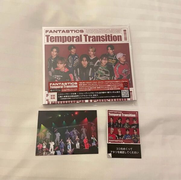 FANTASTICS Temporal Transition 初回限定盤 CD+Blu-ray 集合トレカ ステッカー