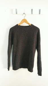 [BEAMS] thick la gran sweater dark gray S size knitted Beams select shop condition is good!