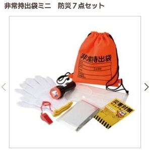 非常持出袋ミニ 防災7点セット×2