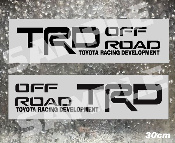 TRD OFF ROADハイエー RAV4 ハイラックス カッティングステッカー 2枚