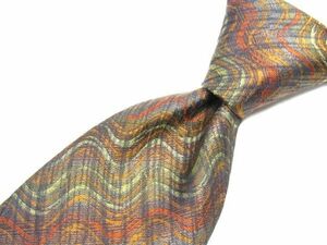 MISSONI(ミッソーニ) 　シルクネクタイ　ウェーブストライプ柄　イタリア製　846129C192R02