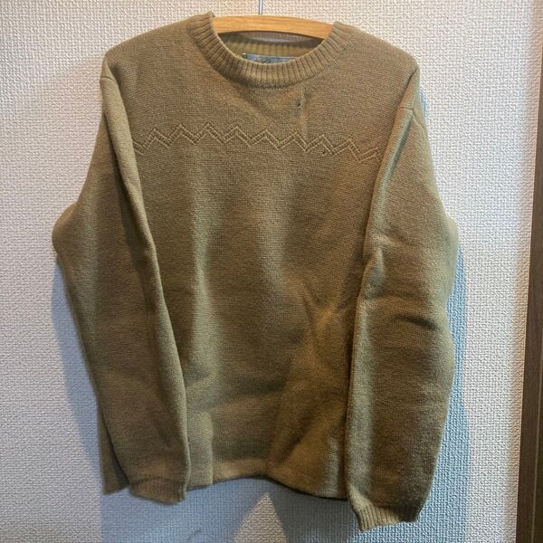 90年代Burton ニットセーター ベージュ 100%ウール