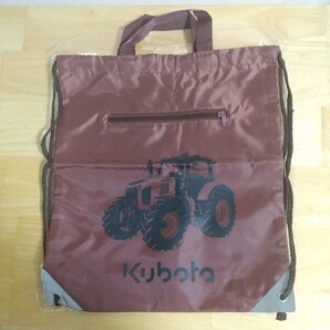【未使用】Kubota クボタ ナップサック 送料無料! ヤンマー イセキ ジョンディア トラクター コンバイン モア キャップ バック