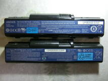 B14 エイサー ACER AS07A75 AS07A41 バッテリー パック 2本 4400mAh 11.1V Li-ion 動作未確認 ジャンク出品 Aspire 2930 4230 4235 4310 他_画像1