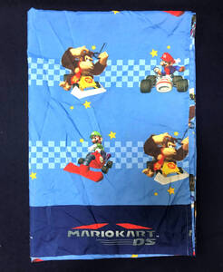 Nintendo ★ 任天堂オフィシャル【MARIOKART DS】マリオカート DS ベットシーツ size 160x240 ★ ビンテージ リメイク生地