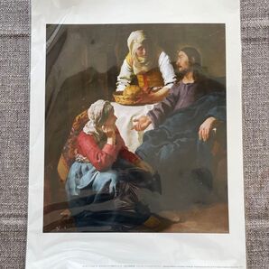 マルタとマリアの家のキリスト フェルメール 額絵