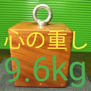 A9650g16x14x18cm【密度2.3】聖なる心の重し欅のハイブリッド文鎮