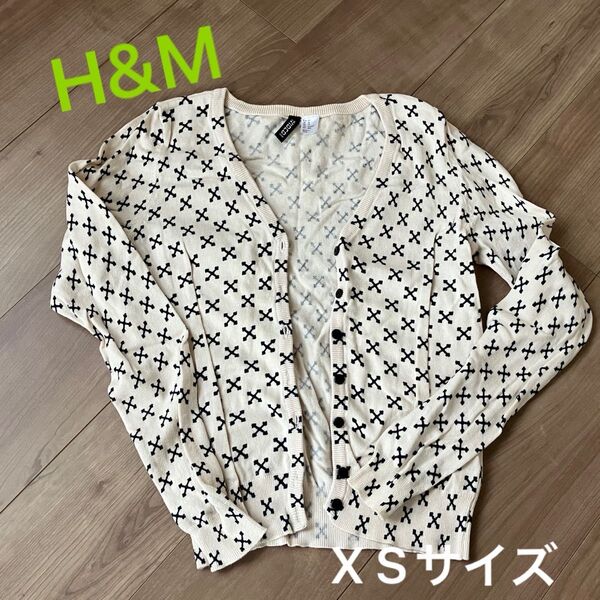 H&M カーディガン トップス XSサイズ