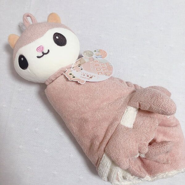 新品未使用 タグ付き モモンガ コロまるタオル 抱きつきタオル ハンドタオル フェイスタオル ケープ 可愛い ぬいぐるみ