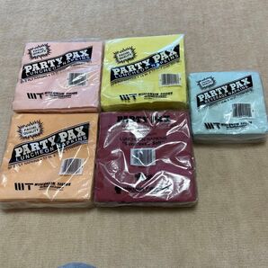 PARTY PAX ランチョンナプキン 4色&ビバレッジナプキン