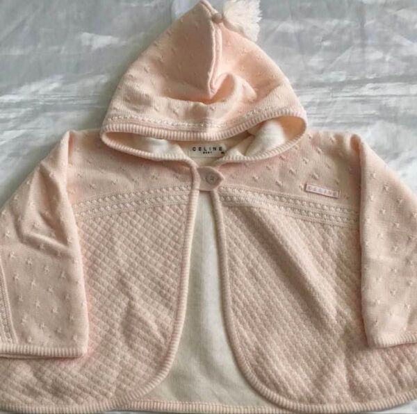 美品 セリーヌCELINE フード付きポンチョ サイズ90