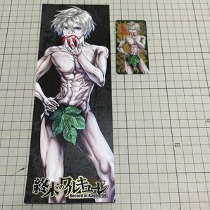 終末のワルキューレ アダム 縦長イラストカード プラスチックしおり まとめ売り