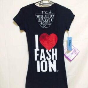 ダーティーハリウッド Tシャツ 半袖tシャツ キットソン LA I LOVE FASHION ロゴTシャツ レディース S