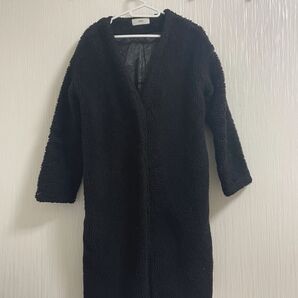 ブラック ロングコート レディース