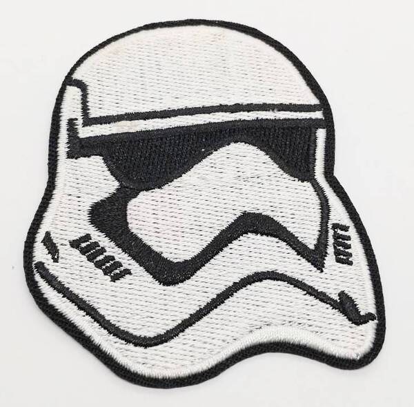 送料無料 スターウォーズ ストーム・トゥルーパー 右 アイロン 刺繍 ワッペン のりつき アップリケ アメリカン雑貨 スマアク