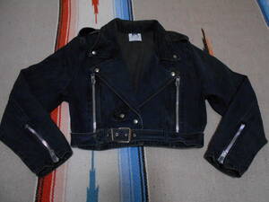 1980 -е годы Santana Riders Short Length Vintage Black Denim Maken in Canada Dance Rock Stare Costume Майкл Джексон