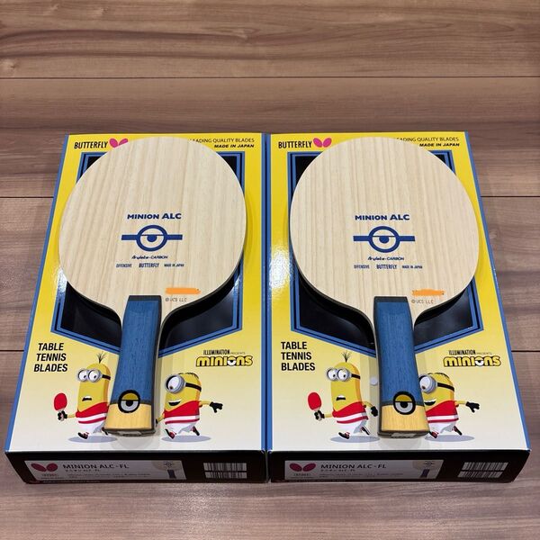【新品未使用】バタフライ×ミニオンのコラボラケット ミニオンALC 卓球ラケット 2本セット