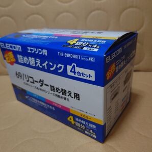 ELECOM エプソン IC69/RDH用詰め替えインクキット THE-69RDHKIT