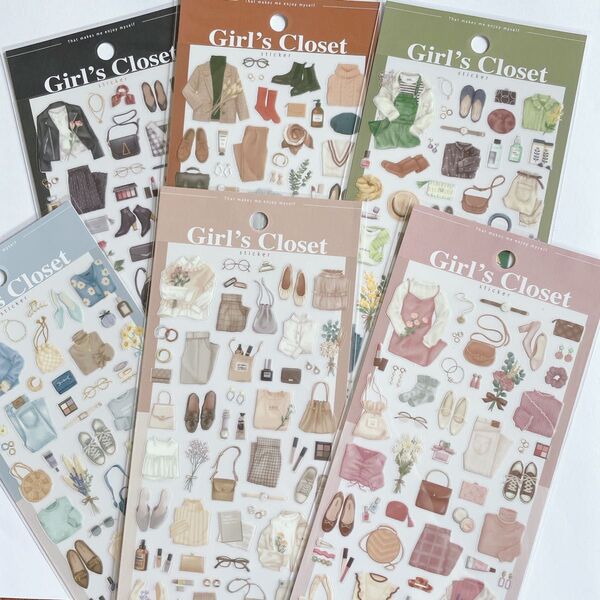 ③ マインドウェイブ さん Girl 's Closet シール 6点