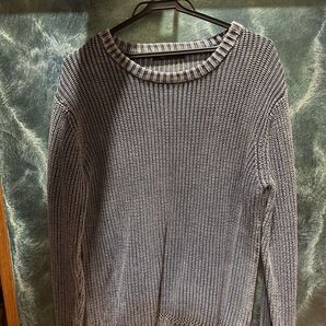 【古着】ナノユニバース インディゴ染ニットセーター