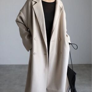 ap retro チェスターコート ロングコート アイボリー ベージュ