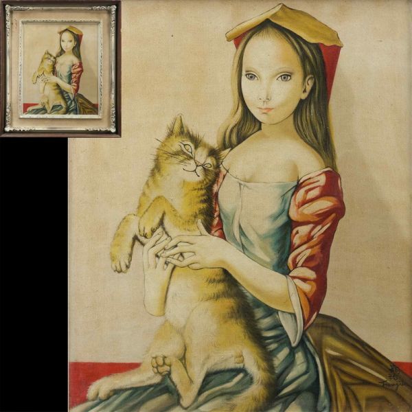 Yahoo!オークション -「藤田嗣治 猫」(油彩) (絵画)の落札相場 Yahoo!オークション -「藤田嗣治 猫」(油彩) (絵画)の落札相場