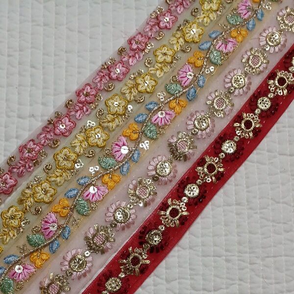 インド刺繍リボン 得価 11