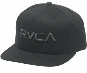 RVCA Twill Snapback Hat Cap Black cap 