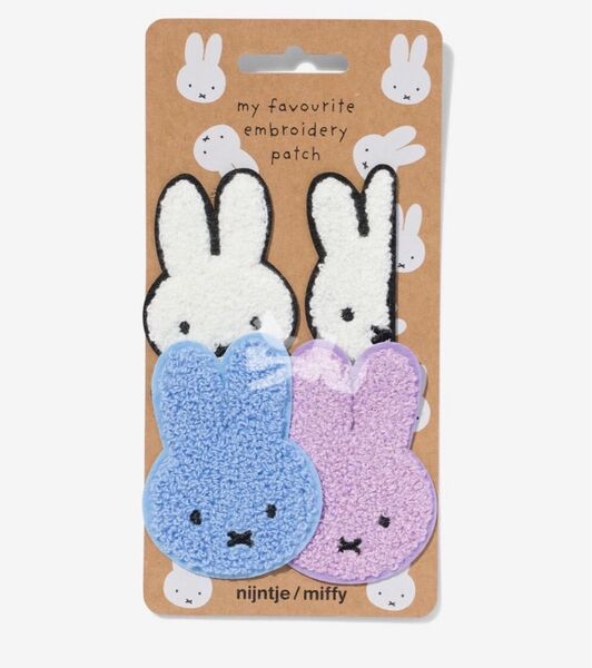 Miffy 【日本未販売】4種類 お顔のふんわりアップリケ nijntje ミッフィ ナインチェ オランダ限定 ワッペン