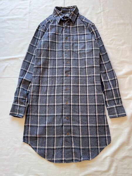 vivienne westwood MAN オーブ刺繍 チェックワンピース 日本製 ネルシャツ ミニ ワンピース ハート