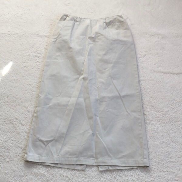 【Talbots】 ボトムス ロング タイト スカート(6) ホワイト コットン/ID:623-D