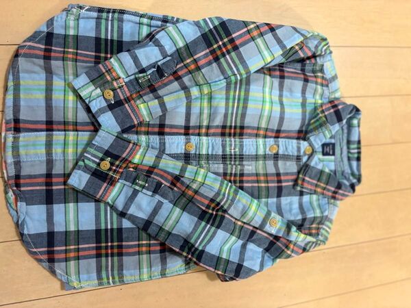 GAP 110 長袖シャツ チェック柄