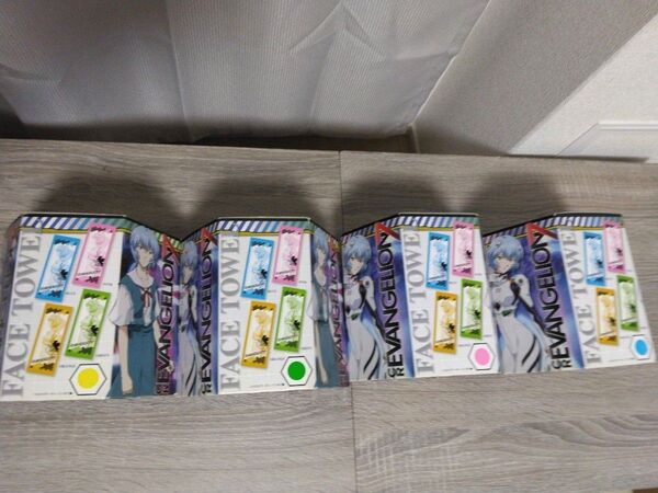 ★未使用★ エヴァンゲリオン 綾波レイ フェイスタオル 4色々セット