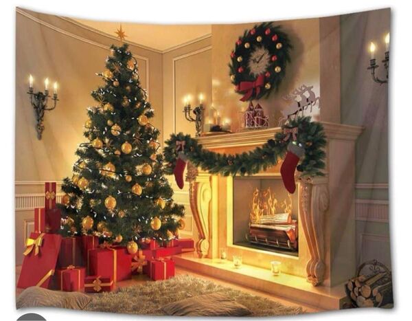 ABMNEYAMA クリスマスタペストリー 200x150cm