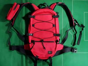 □ Портер велосипедный стиль уретановый материал рюкзак Red Beauty !!!