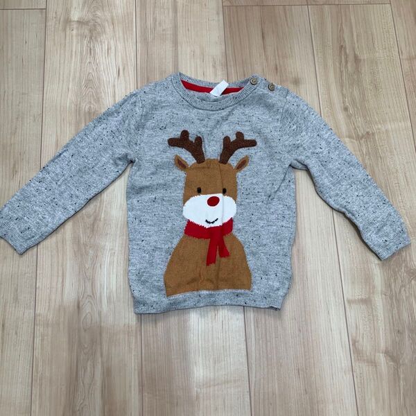 【クリスマス】セーター キッズ H&M セーター キッズ トップス 長袖ニット 86センチ