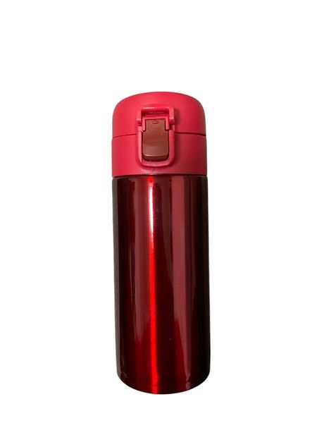 赤いステンレス水筒 370ml