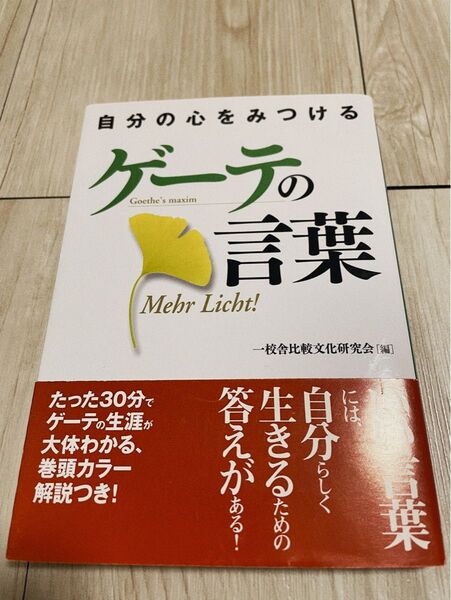 自分の心をみつけるゲーテの言葉