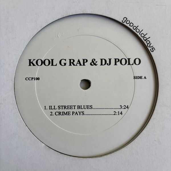 Kool G Rap & DJ Polo - Ill Street Blues (4曲入り/USオリジナル/ミドル)