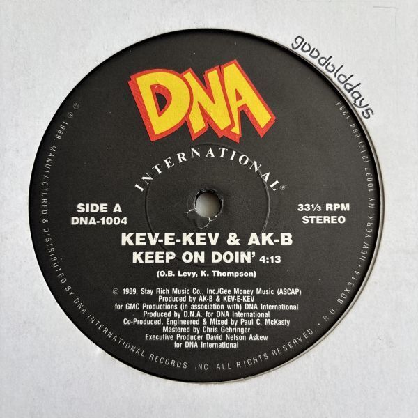 Kev-E-Kev & AK-B - Keep On Doin (Paul.C/USオリジナル/激レアレアミドル)