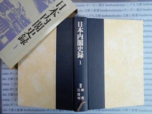 古本　AYno.69 日本内閣史録1 林茂　辻清明　第一法規　社会　科学　文学　蔵書　資料