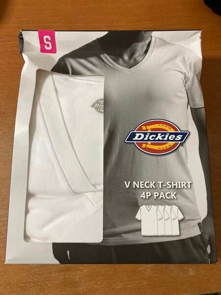 Dickies ディッキーズ メンズ Vネック 半袖 Tシャツ 4枚 Sサイズ