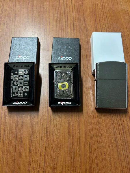 ZIPPO オイルライター ジッポ 喫煙具 喫煙グッズ 3点セット