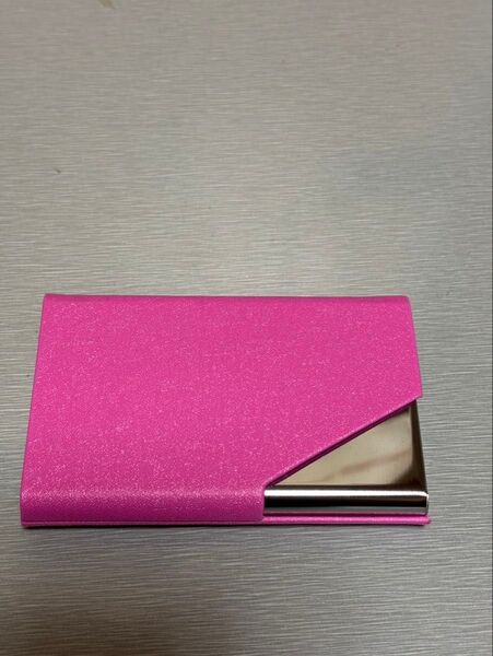 【未使用】 名刺入れ カードケース 濃いピンク ピンク pink