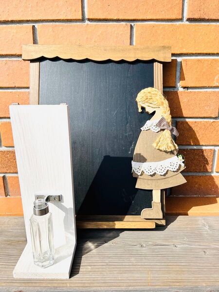 カントリー セレナーデ 黒板メッセージボード&一輪挿し カントリーガール