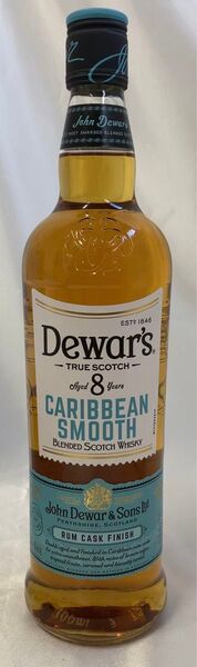 【新品・未開封】Dewar's 8年 カリビアンスムース ウイスキー 箱なし
