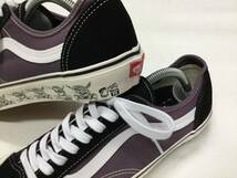 VANS STYLE 36 黒 紫 スカルパイレーツ US11 (29cm) オールドスクール OLD SKOOL アメリカ企画限定!! バンズ 迷彩_画像3